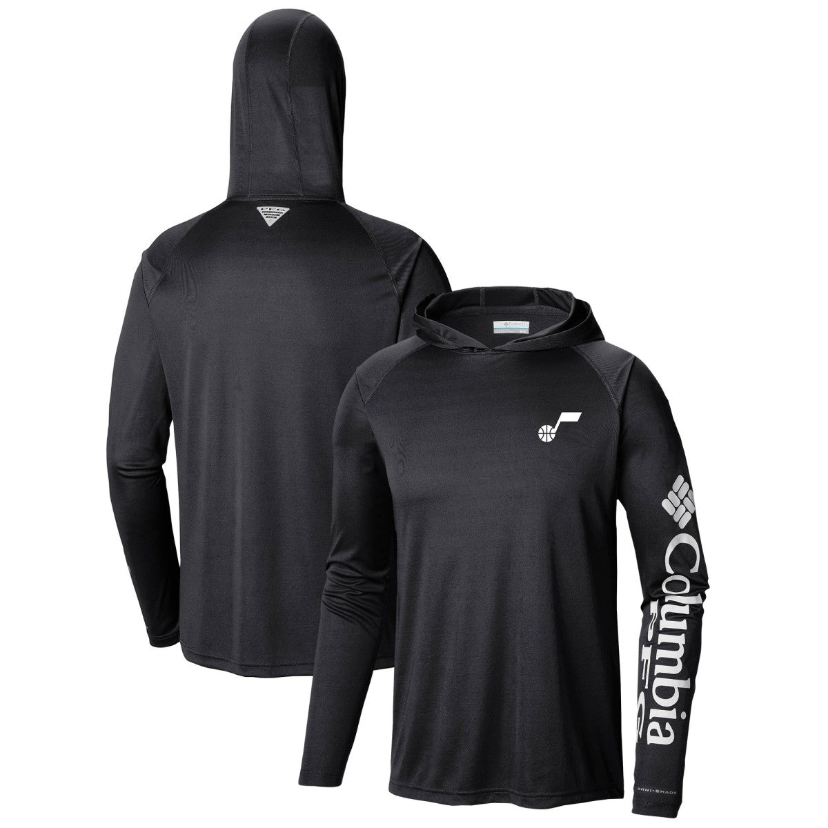 Utah Jazz Terminal Tackle Long Sleeve Hoodie T-Shirt - Black | Columbia online