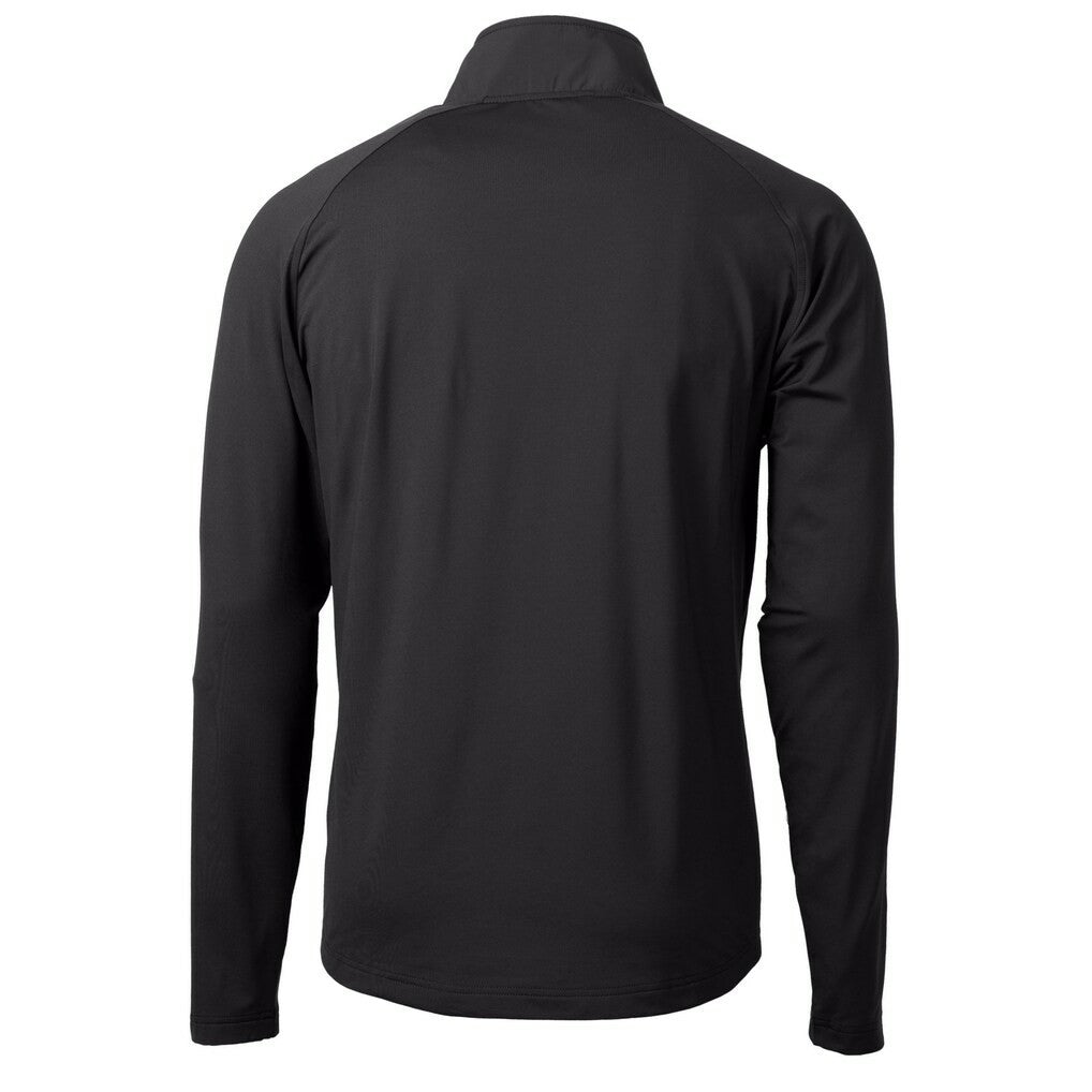 Minnesota Vikings Cutter & Buck Helmet Adapt Eco Knit Hybrid Recycled Quarter-Zip Pullover Top - Black on sale