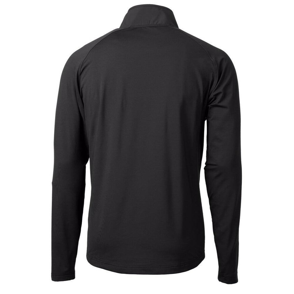 Minnesota Vikings Cutter & Buck Helmet Adapt Eco Knit Hybrid Recycled Quarter-Zip Pullover Top - Black on sale