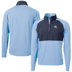 Los Angeles Chargers Cutter & Buck Helmet Adapt Eco Knit Hybrid Recycled Quarter-Zip Pullover Top - Purple for sale