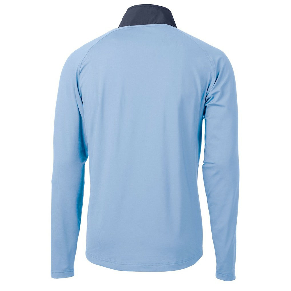 Los Angeles Chargers Cutter & Buck Helmet Adapt Eco Knit Hybrid Recycled Quarter-Zip Pullover Top - Purple for sale