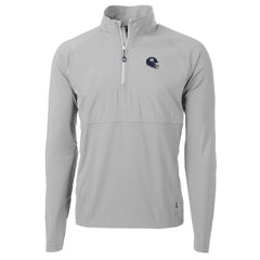 New York Giants Cutter & Buck Helmet Adapt Eco Knit Hybrid Recycled Quarter-Zip Pullover Top - Silver on sale