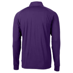 Minnesota Vikings Cutter & Buck Helmet Adapt Eco Knit Stretch Recycled Quarter-Zip Pullover Top - Purple for sale