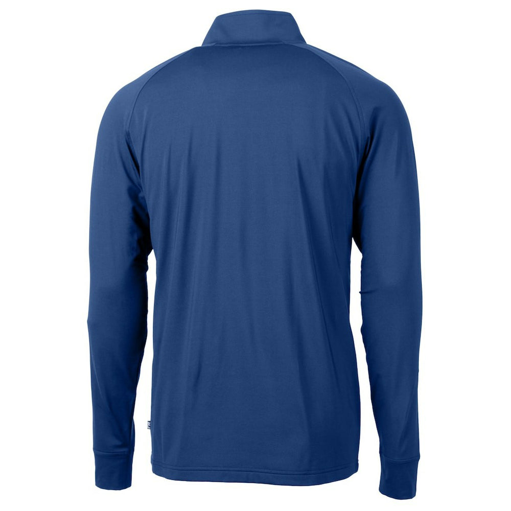 New York Giants Cutter & Buck Helmet Adapt Eco Knit Stretch Recycled Quarter-Zip Pullover Top - Royal on sale
