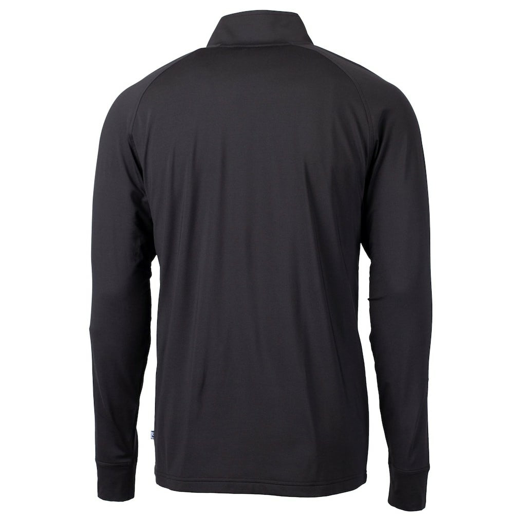 Washington Commanders Cutter & Buck Helmet Adapt Eco Knit Stretch Recycled Quarter-Zip Pullover Top - Black cheap