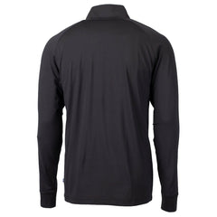 Washington Commanders Cutter & Buck Helmet Adapt Eco Knit Stretch Recycled Quarter-Zip Pullover Top - Black cheap
