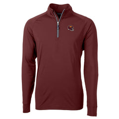 Washington Commanders Cutter & Buck Helmet Adapt Eco Knit Stretch Recycled Quarter-Zip Pullover Top - Burgundy cheap