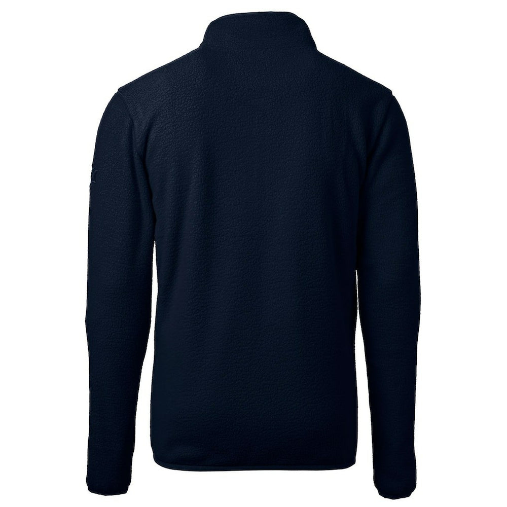 Chicago Bears Cutter & Buck Helmet Cascade Eco Sherpa Fleece Quarter-Zip Pullover Jacket - Navy on sale