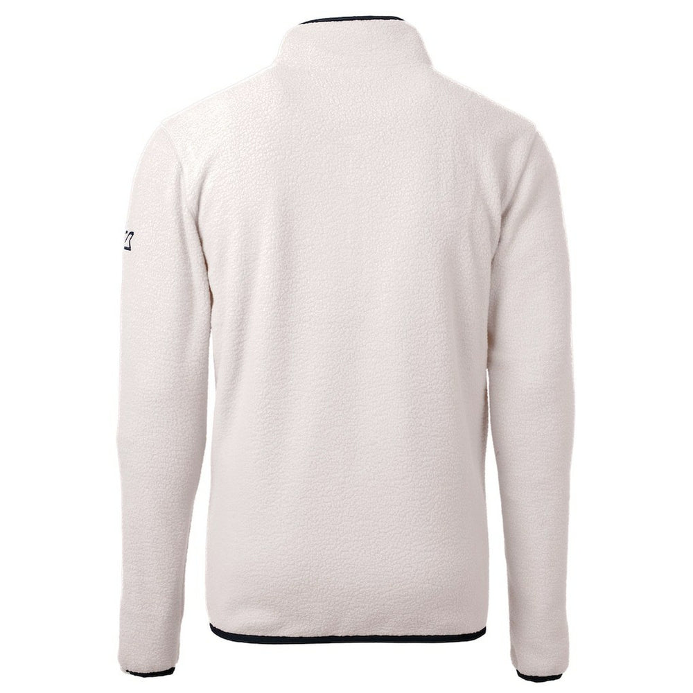 Denver Broncos Cutter & Buck Helmet Cascade Eco Sherpa Fleece Quarter-Zip Pullover Jacket - White discount
