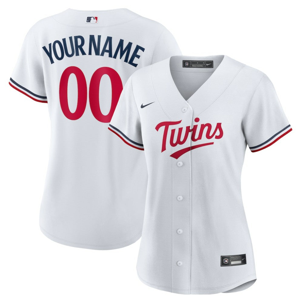 Minnesota Twins Women's Home Replica Custom Jersey - White | Nike