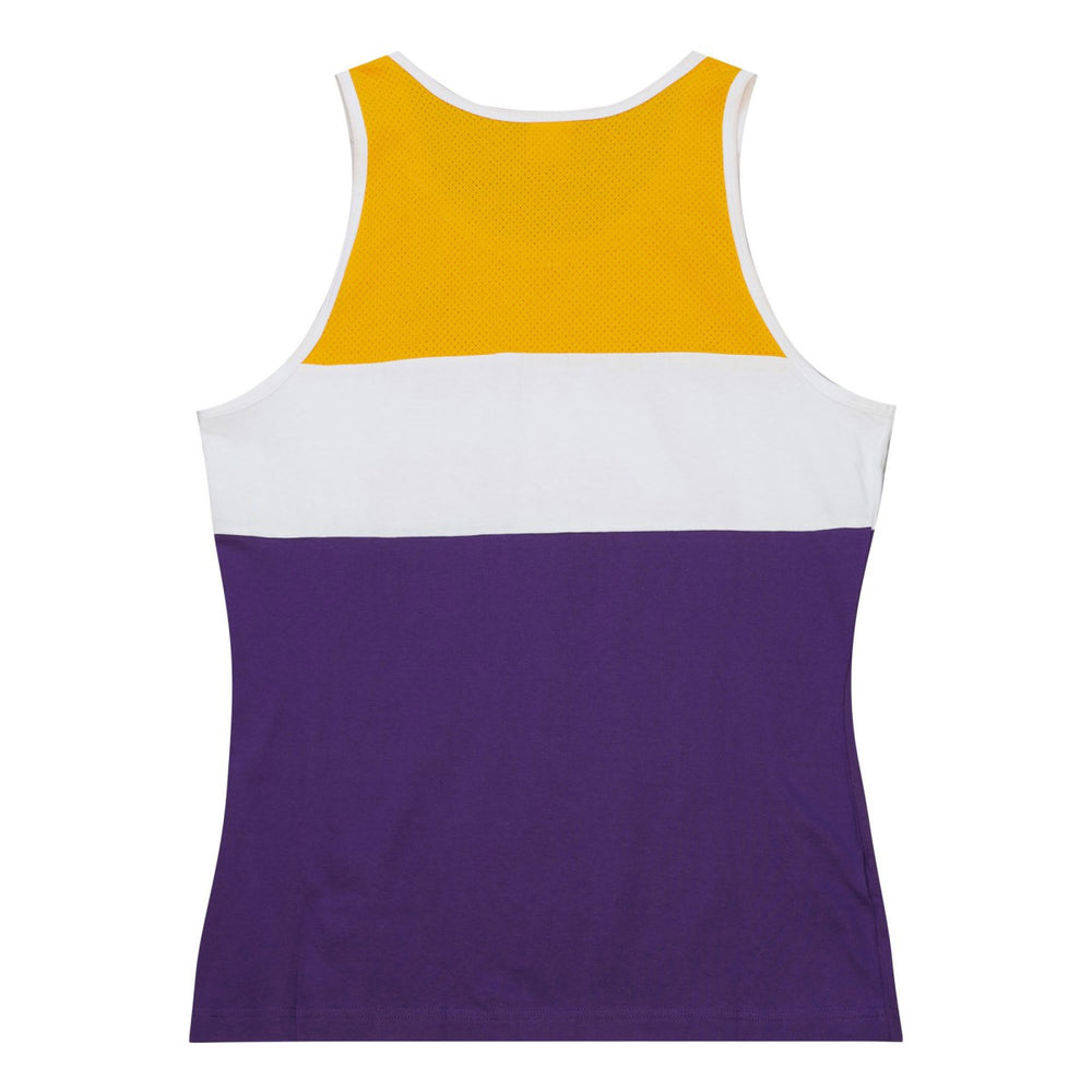 Los Angeles Lakers Special Script Tank Top - Purple | Mitchell & Ness on sale