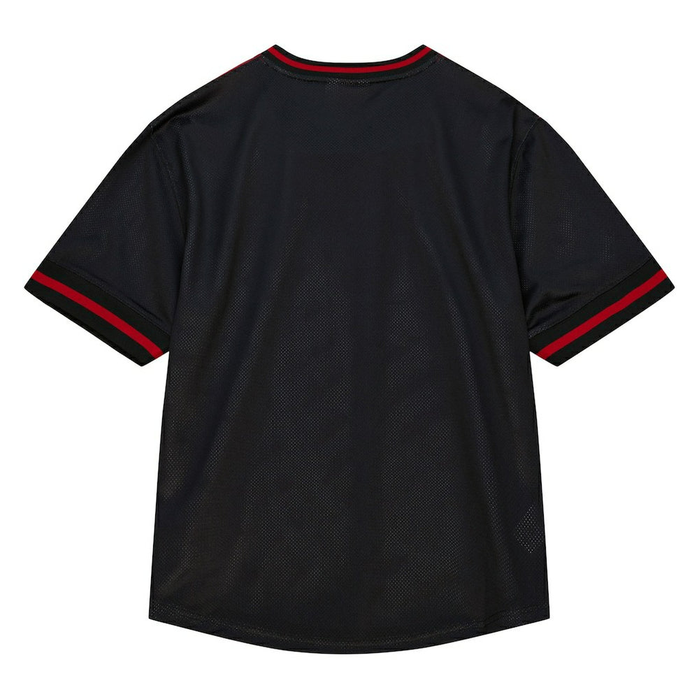 Chicago Bulls Jumbotron 3.0 Mesh V-Neck T-Shirt sale - Red | Mitchell & Ness for sale