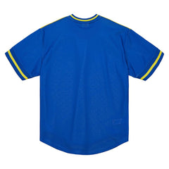 Golden State Warriors Jumbotron 3.0 Mesh V-Neck T-Shirt sale - Gold | Mitchell & Ness on sale