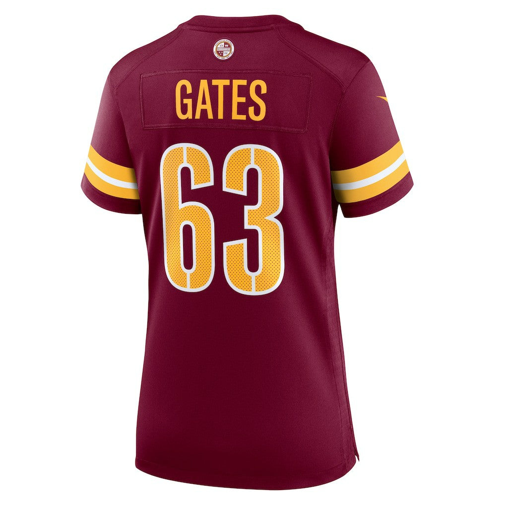 Nick Gates Washington Commanders Women's Game Player Jersey - Burgundy | Nike on sale