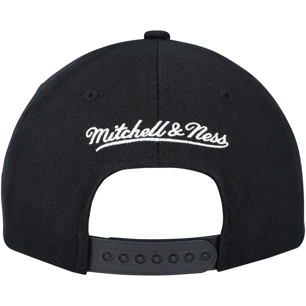 Philadelphia 76ers MVP Team Script 2.0 Stretch-Snapback Hat - Black | Mitchell & Ness discount