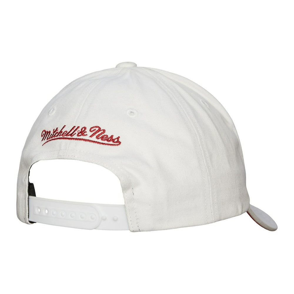 Chicago Bulls Hardwood Classics All In Retro Snapback Hat - White | Mitchell & Ness cheap