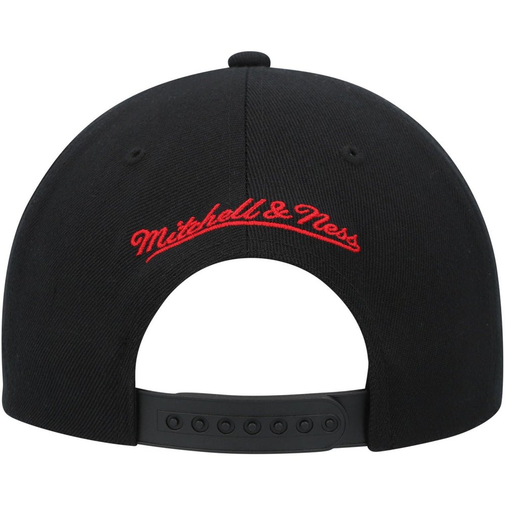 Miami Heat Hardwood Classics MVP Team Script 2.0 Snapback Hat - Black | Mitchell & Ness outlet
