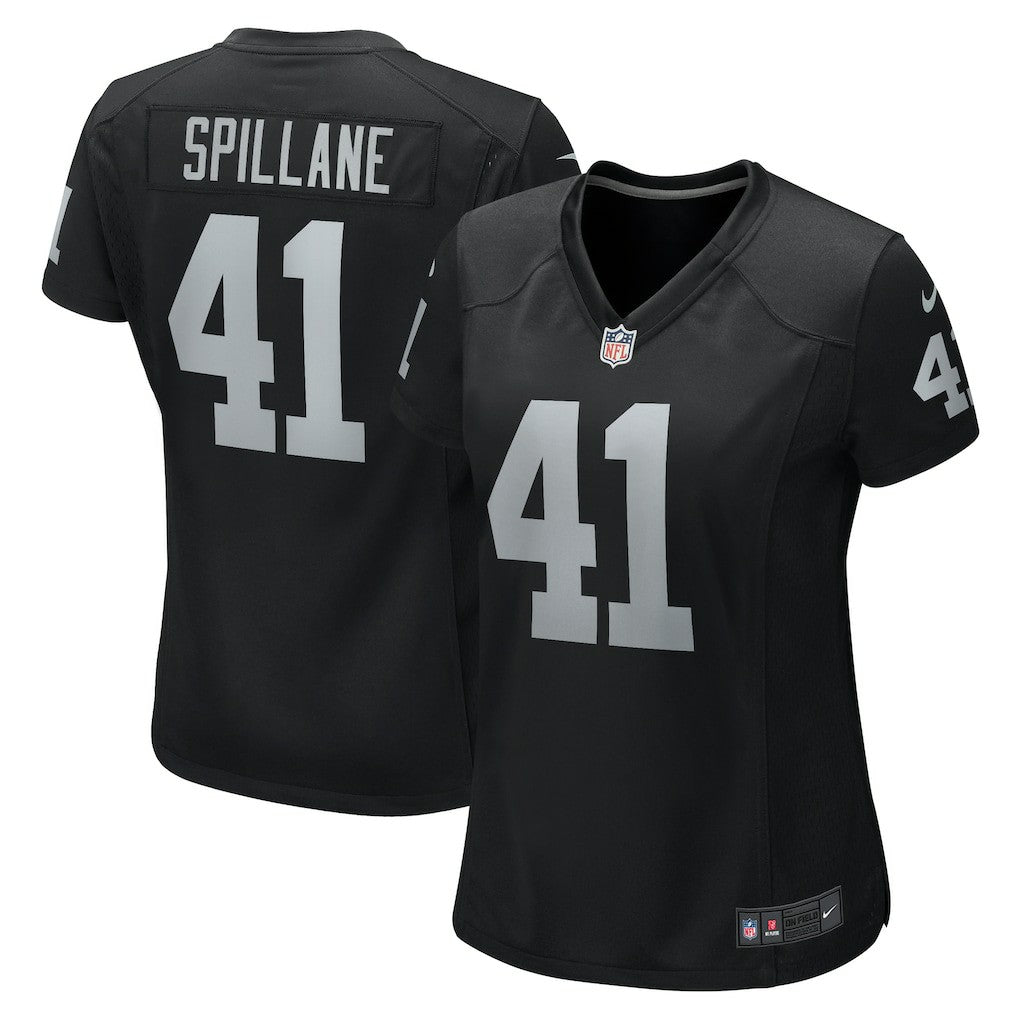 Robert Spillane Las Vegas Raiders Women's Game Player Jersey - Black | Nike on sale