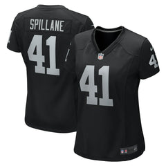 Robert Spillane Las Vegas Raiders Women's Game Player Jersey - Black | Nike on sale