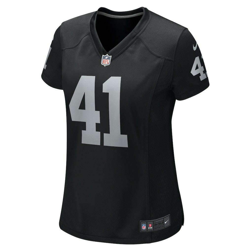 Robert Spillane Las Vegas Raiders Women's Game Player Jersey - Black | Nike on sale