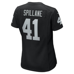 Robert Spillane Las Vegas Raiders Women's Game Player Jersey - Black | Nike on sale