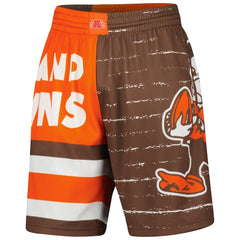 Cleveland Browns Jumbotron 3.0 Shorts - Brown on sale