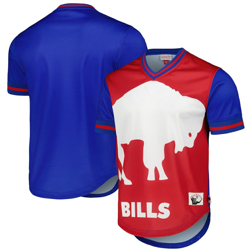 Buffalo Bills Jumbotron 3.0 Mesh V-Neck T-Shirt - Royal cheap