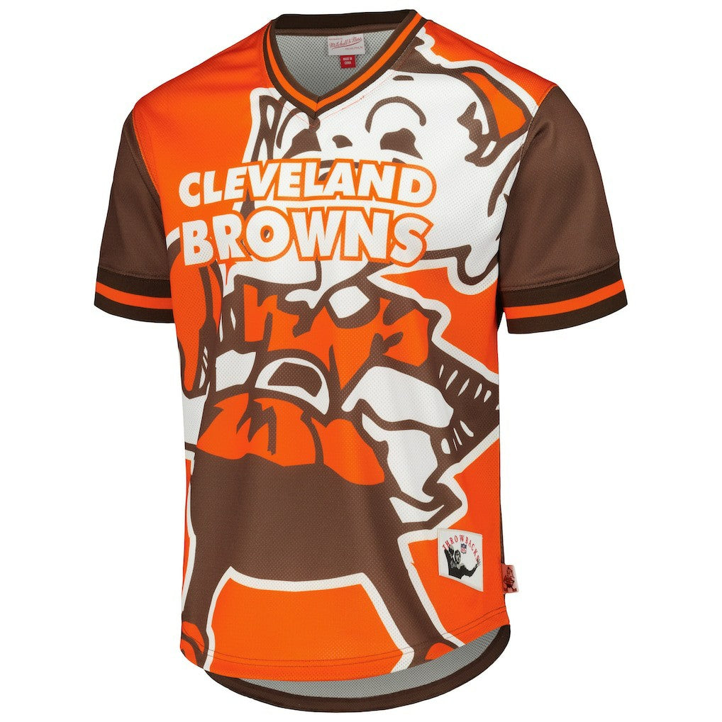 Cleveland Browns Jumbotron 3.0 Mesh V-Neck T-Shirt - Orange online