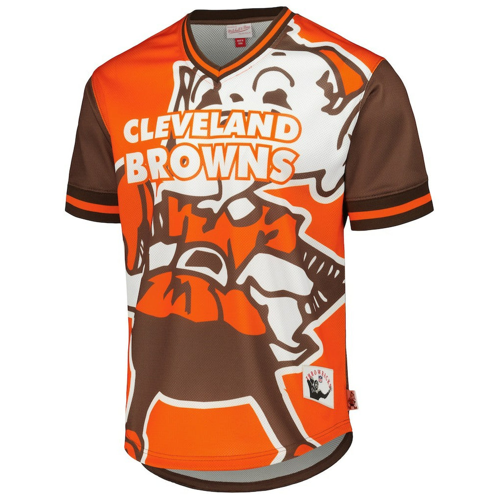 Cleveland Browns Jumbotron 3.0 Mesh V-Neck T-Shirt - Orange online