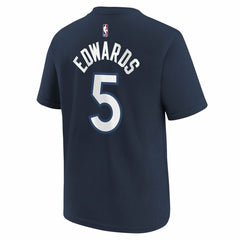 Anthony Edwards Minnesota Timberwolves Youth Icon Name & Number T-Shirt - Navy shop