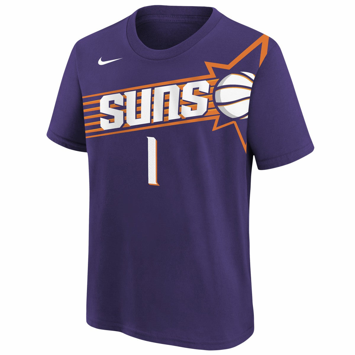Devin Booker Phoenix Suns Youth Icon Name & Number T-Shirt - Purple discount