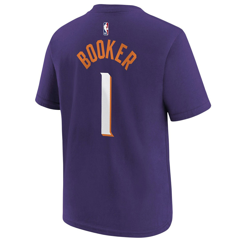Devin Booker Phoenix Suns Youth Icon Name & Number T-Shirt - Purple discount