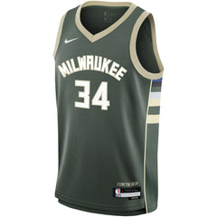 Giannis Antetokounmpo Milwaukee Bucks Youth Swingman Jersey - Icon Edition - Hunter Green | Nike discount