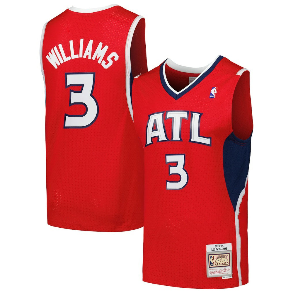 Lou Williams Atlanta Hawks 2013/14 Hardwood Classics Swingman Jersey - Red | Mitchell & Ness for sale