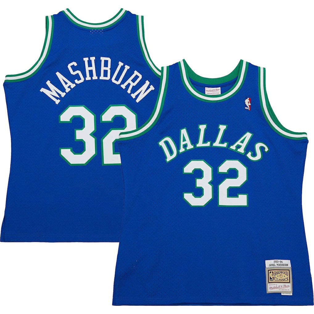 Jamal Mashburn Dallas Mavericks 1993/94 Hardwood Classics Swingman Jersey sale - Blue | Mitchell & Ness online