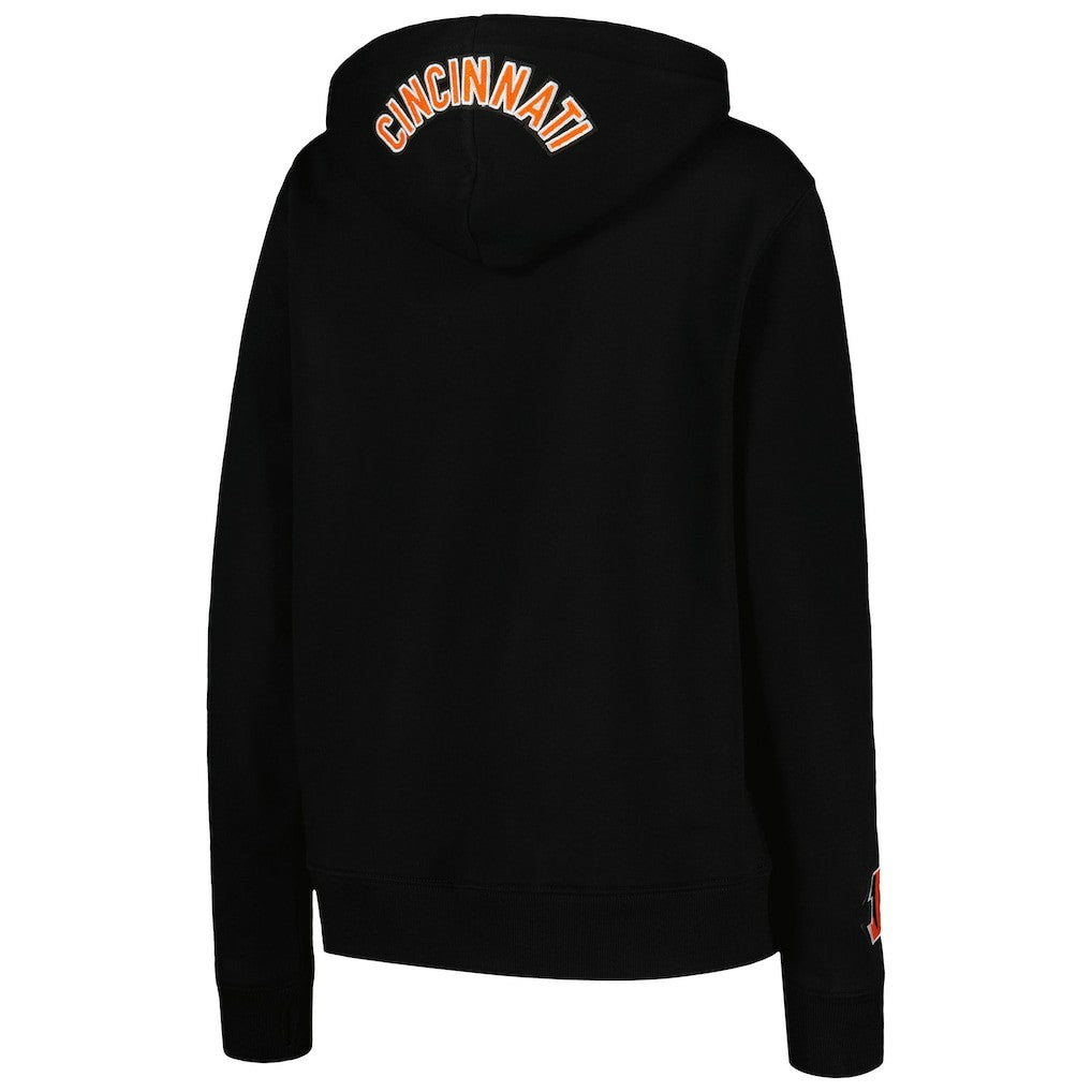 Cincinnati Bengals Pro Standard Women's Animal Print Fleece Pullover Hoodie - Black sale