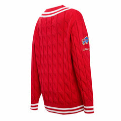Buffalo Bills Pro Standard Women's Prep V-Neck Pullover Sweater - Red discount