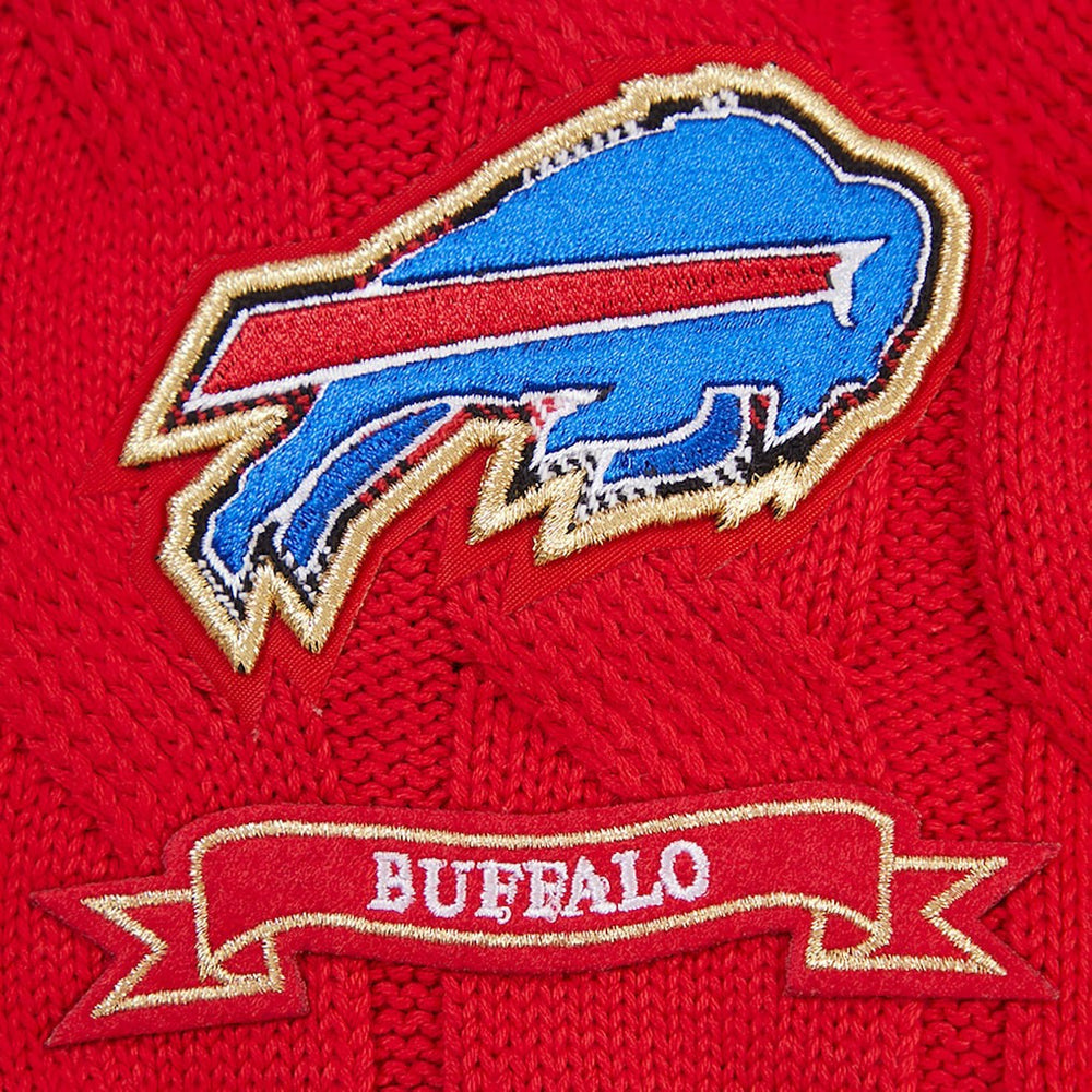 Buffalo Bills Pro Standard Women's Prep V-Neck Pullover Sweater - Red discount