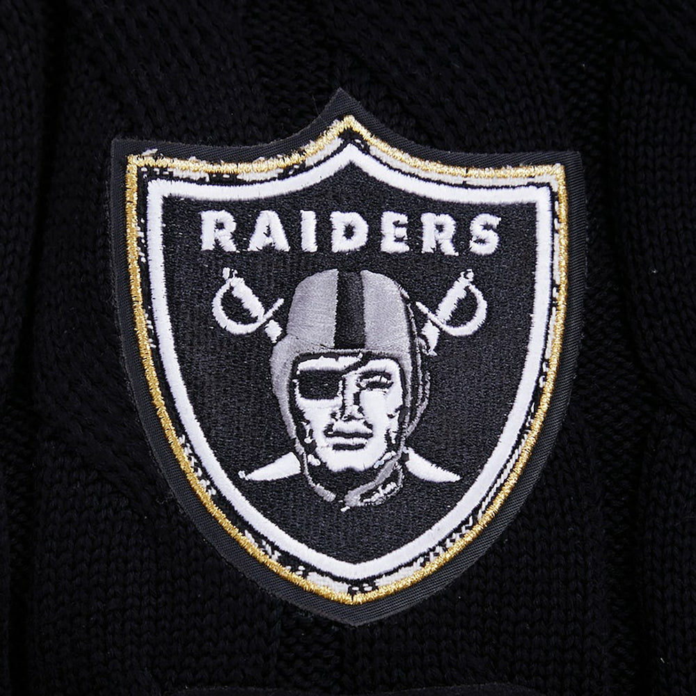 Las Vegas Raiders Pro Standard Women's Prep V-Neck Pullover Sweater - Black online