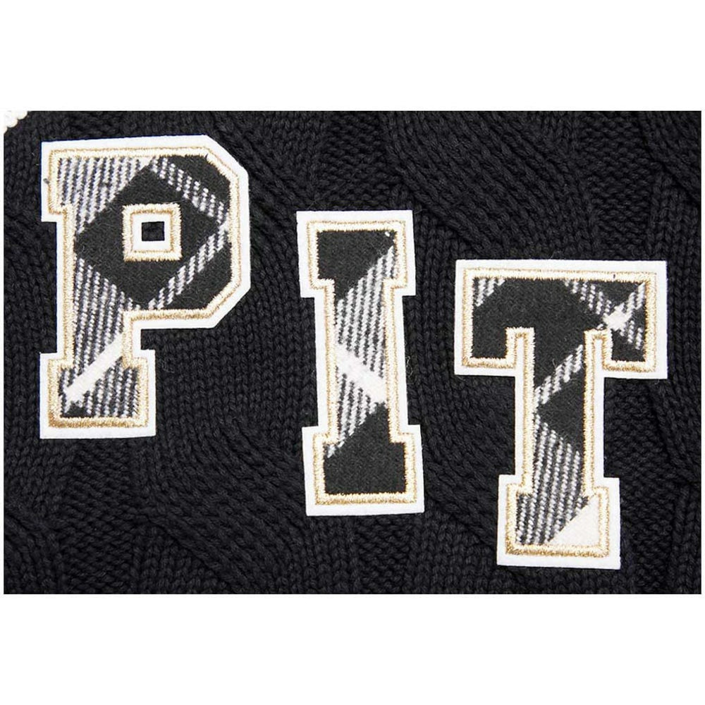 Pittsburgh Steelers Pro Standard Women's Prep V-Neck Pullover Sweater - Black outlet