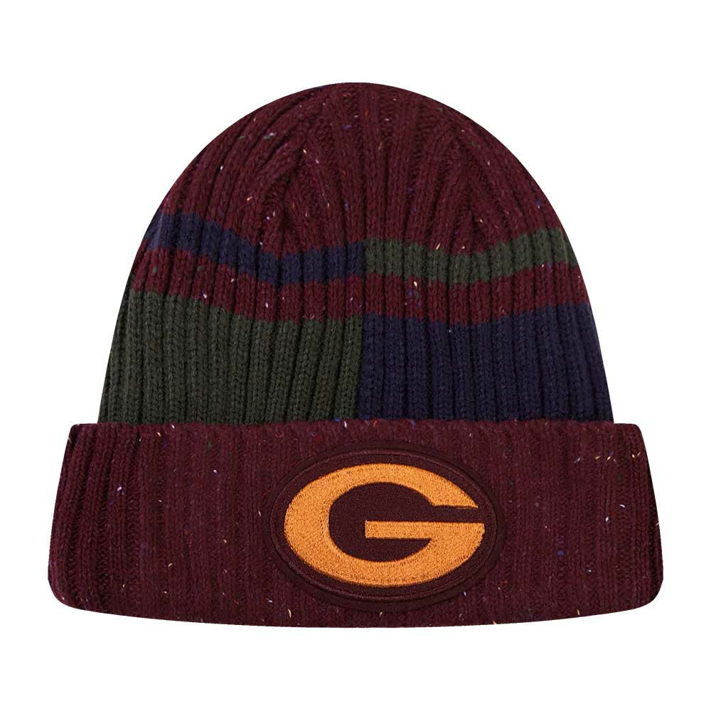 Green Bay Packers Pro Standard Speckled Cuffed Knit Hat - Burgundy discount