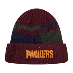Green Bay Packers Pro Standard Speckled Cuffed Knit Hat - Burgundy discount