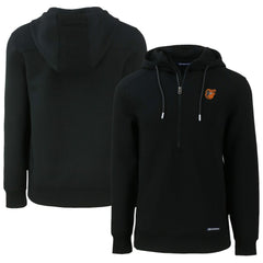 Baltimore Orioles Cutter & Buck Roam Eco Half-Zip Recycled Pullover Hoodie - Black