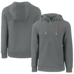 San Francisco Giants Cutter & Buck Roam Eco Half-Zip Recycled Pullover Hoodie - Gray