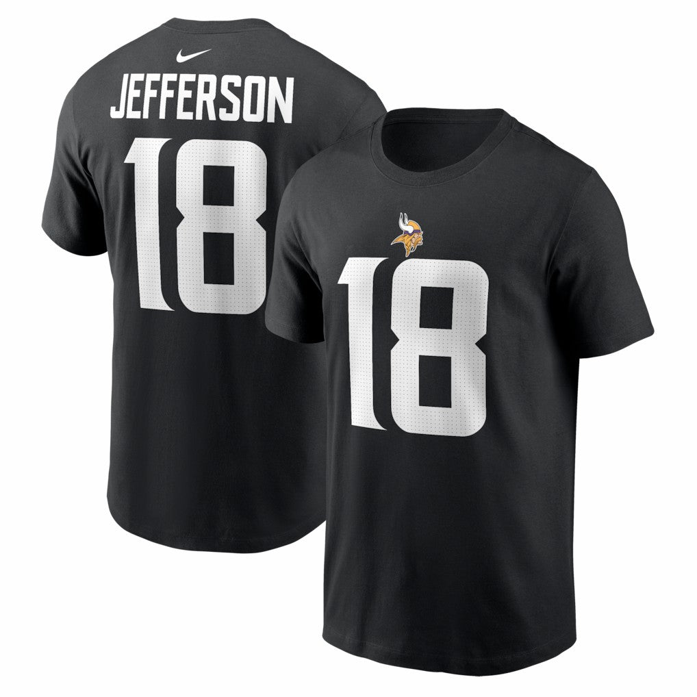 Justin Jefferson Minnesota Vikings Name & Number T-Shirt - Black | Nike online