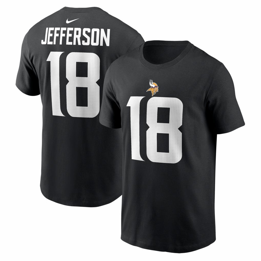 Justin Jefferson Minnesota Vikings Name & Number T-Shirt - Black | Nike online