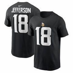 Justin Jefferson Minnesota Vikings Name & Number T-Shirt - Black | Nike online