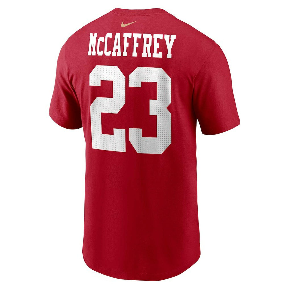 Christian McCaffrey San Francisco 49ers Player Name & Number T-Shirt - Scarlet | Nike sale