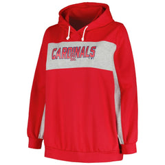 St. Louis Cardinals Profile Women's Plus Size Pullover Hoodie - Red