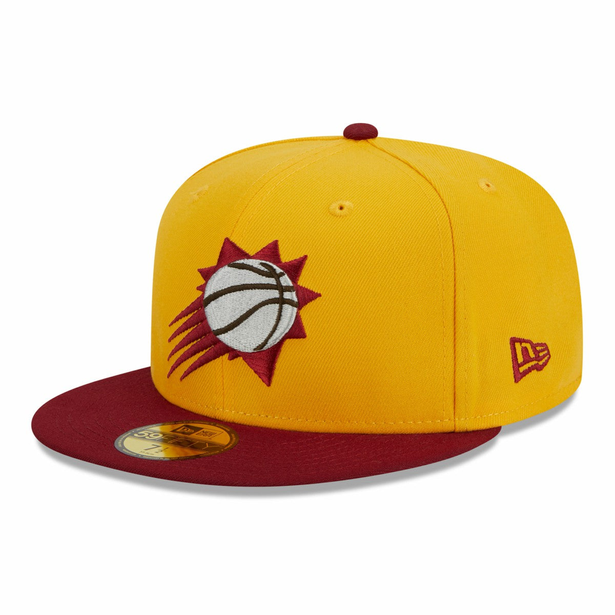 Phoenix Suns Fall Leaves 2-Tone 59FIFTY Fitted Hat - Yellow/Red | New Era on sale